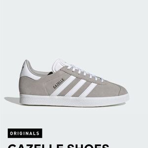 Adidas Originals Gazelle Sneakers in Gray Suede